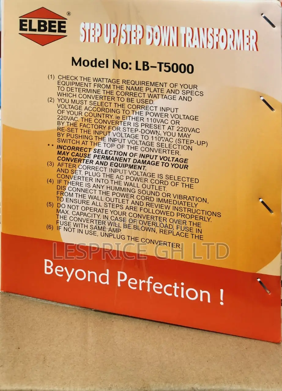 Super Promo on Elbee T5000 Step Up and Down Transformers
