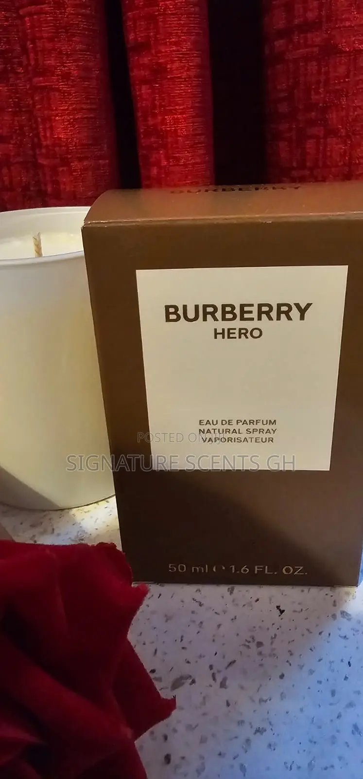 100% Original Burberry Hero Eau De Parfum (50ml)