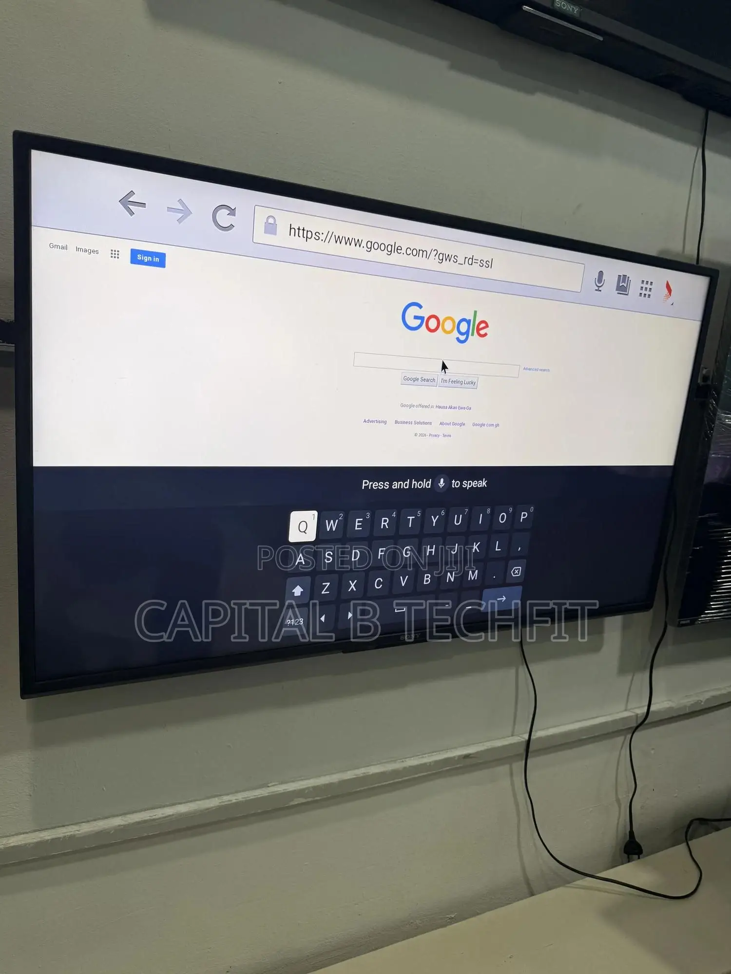 43inches Full Digital Satellite Sony Google TV( 2023 Model)