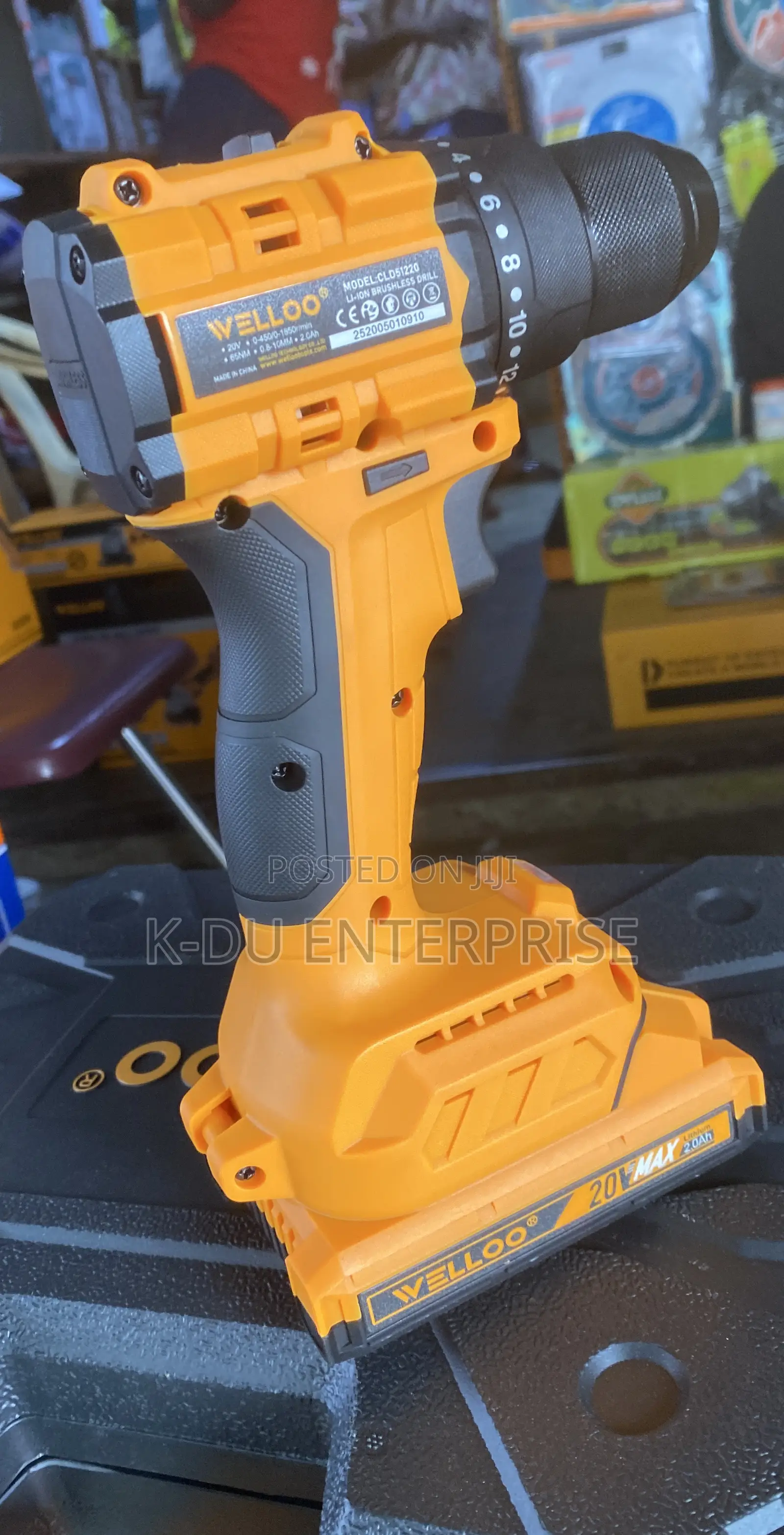 Welloo Brushless Drill 20v