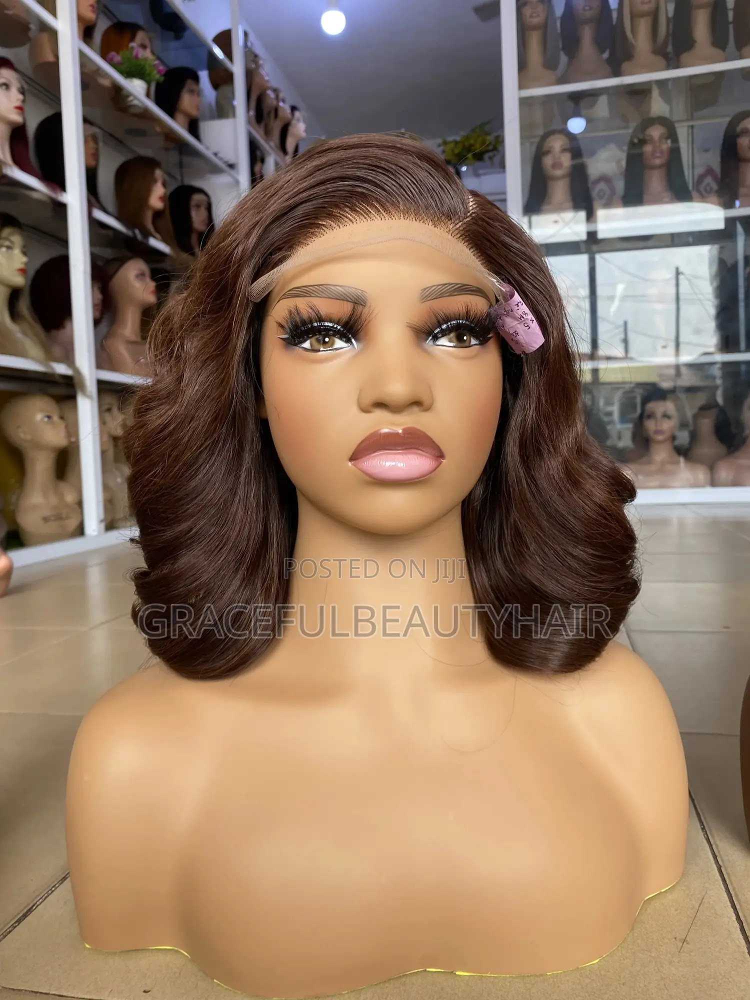 10 Inches Raw Donor Human Hair Dark Brown With 5x5 Closure