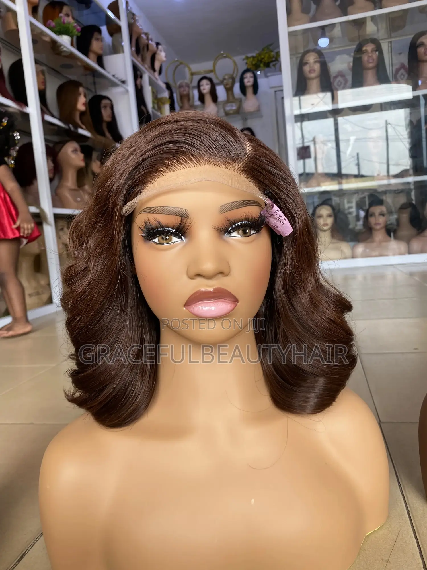 10 Inches Raw Donor Human Hair Dark Brown With 5x5 Closure