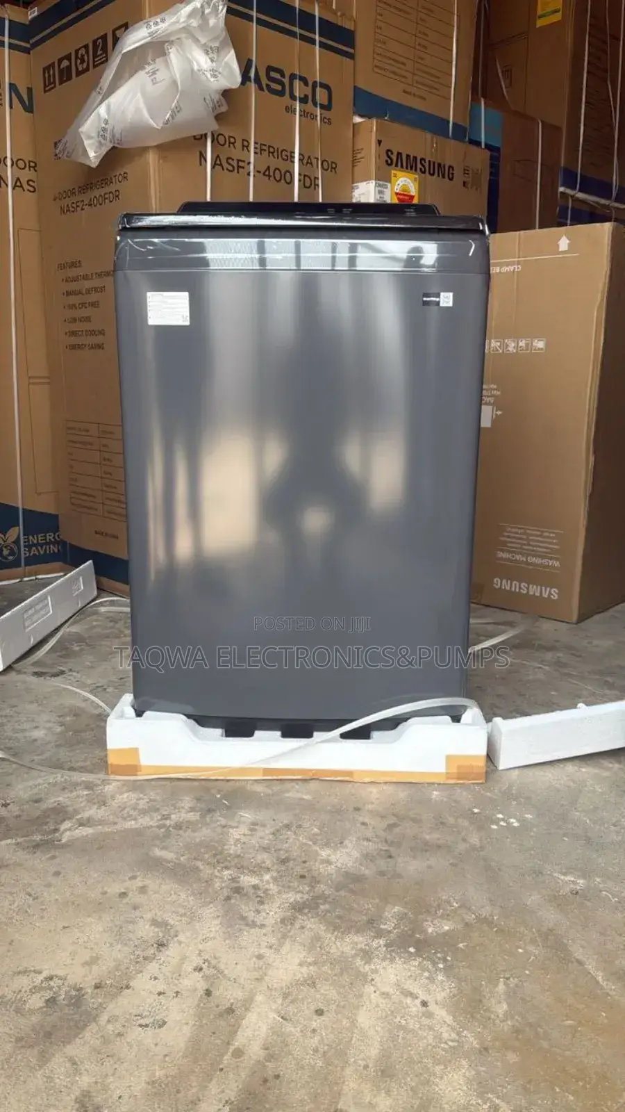 Charcoal Color Samsung 17kg Top Load Full Automatic Washing Machine
