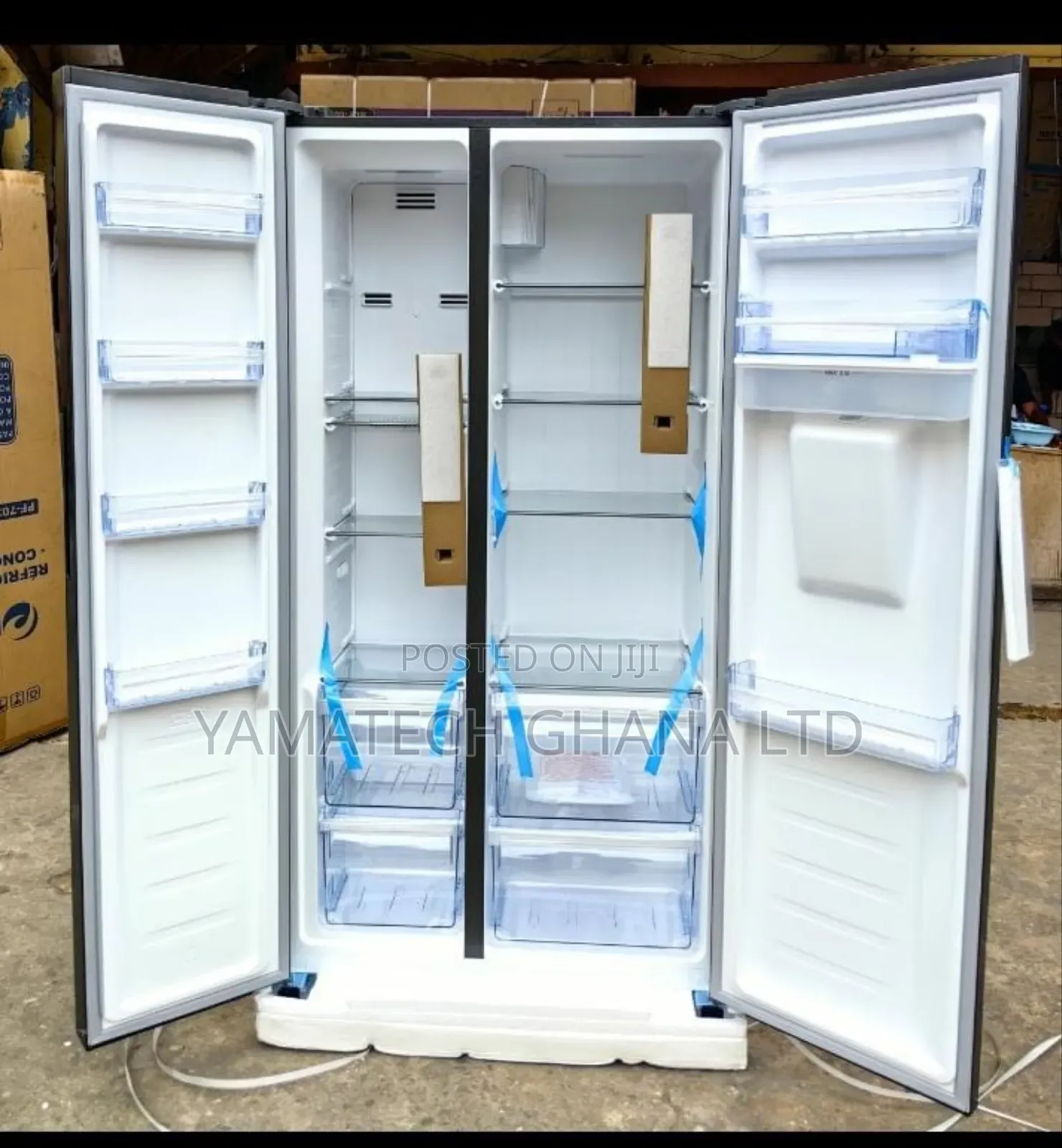 Large Capacity Pearl 436 Litre Side by Side Fridge With Dispenser