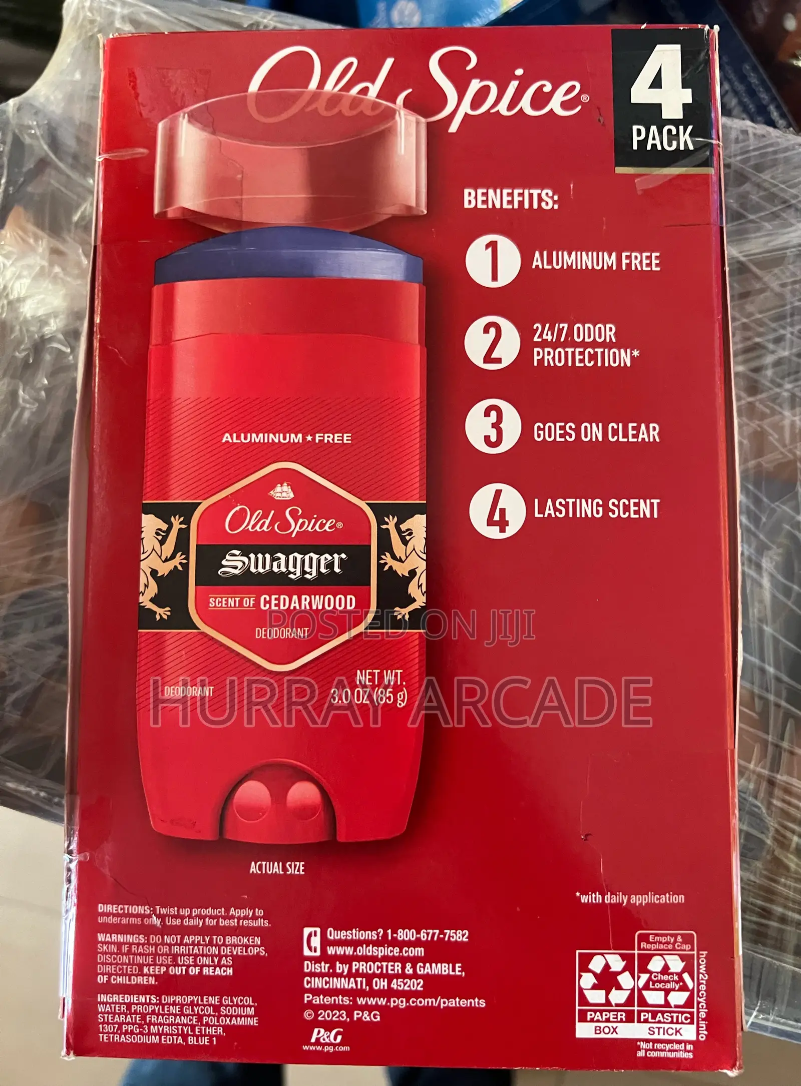 4 Pack Old Spice Deodorant