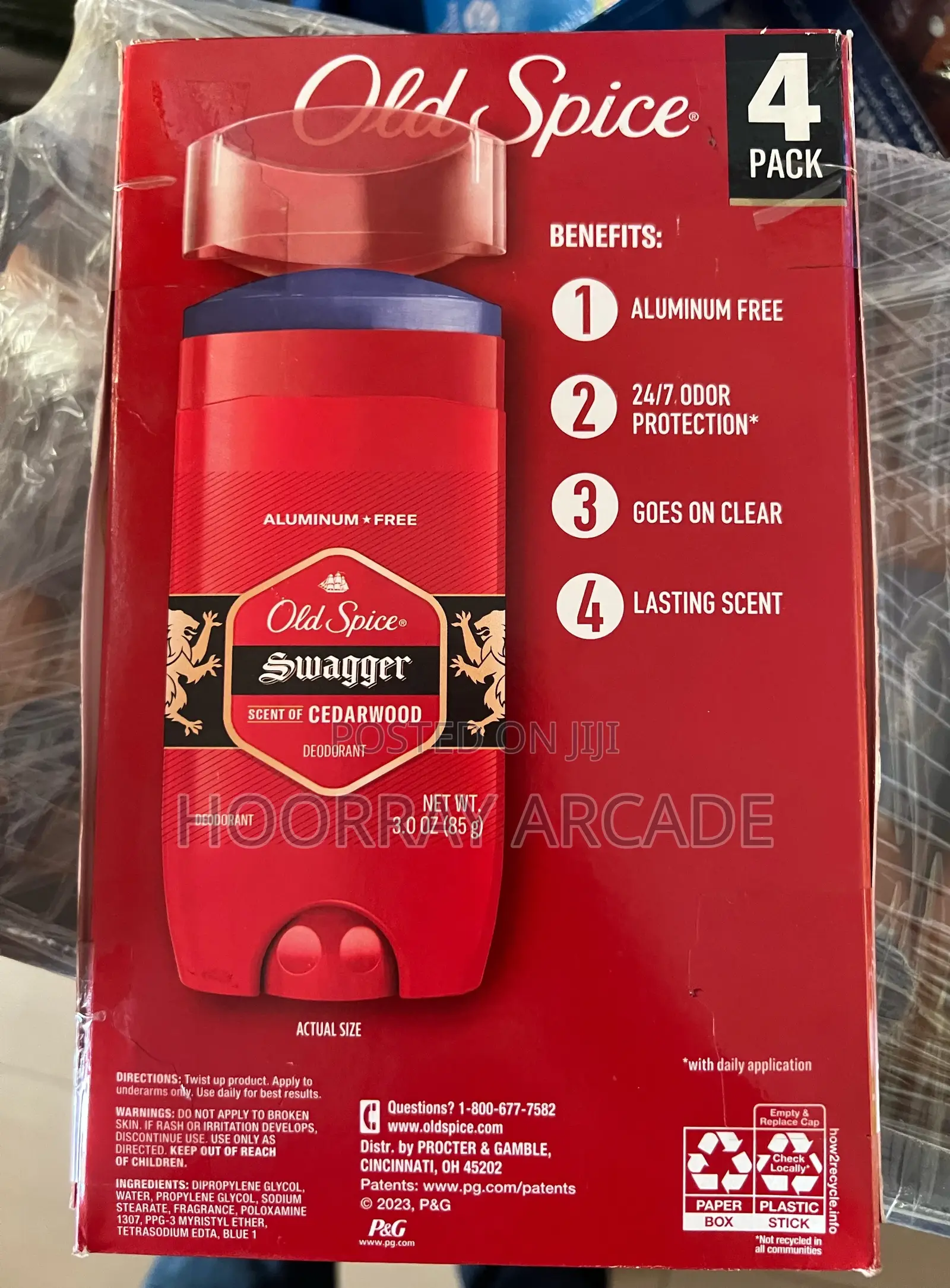 4 Pack Old Spice Deodorant