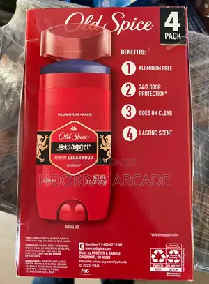 4 Pack Old Spice Deodorant