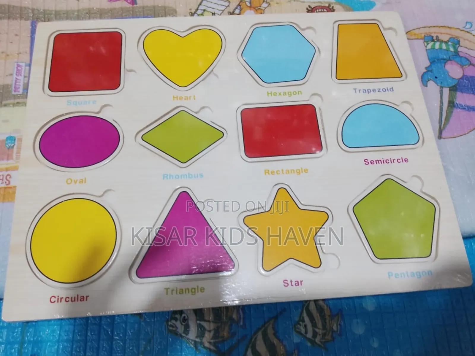 Wooden Colourful Shapes 9momths to 2 Years