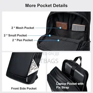 Black Gw Compact Anti-theft Waterproof Laptop Backpack (Free Delivery)
