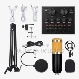 Bm 800 Microphone With V8 Sound Card for Live Streaming