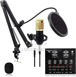 Bm 800 Microphone With V8 Sound Card for Live Streaming