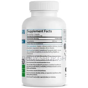 Bronson L-Tryptophan 500 Mg High Potency- Supports Relaxation Mood