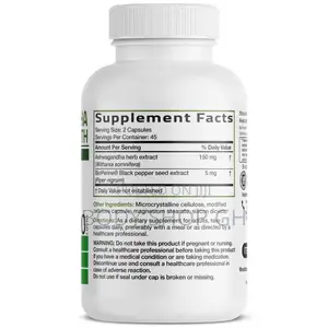 Bronson Ashwagandha Extra Strength Stress Mood Support With Bioperin
