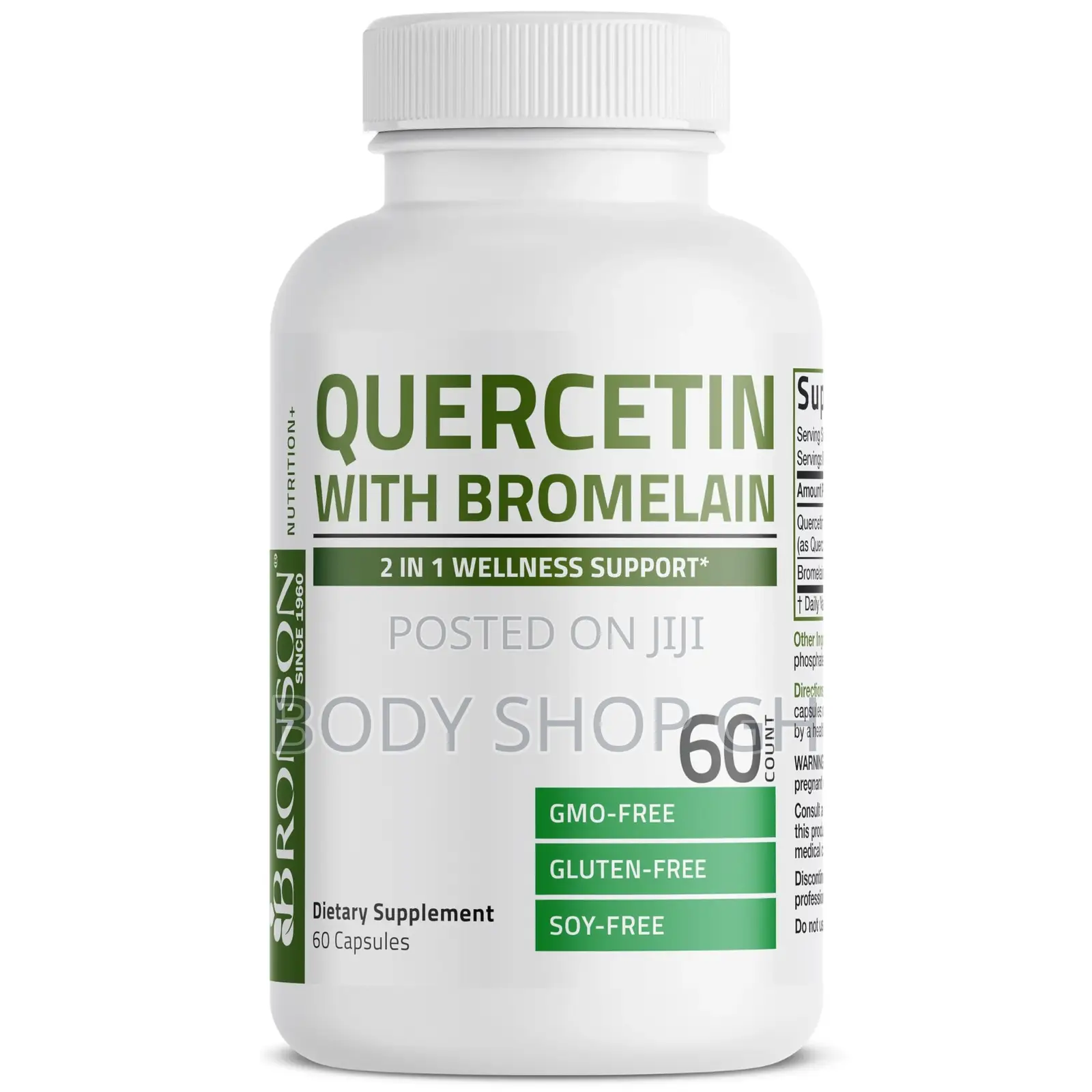 Bronson Quercetin With Bromelain 2 in 1 Wellness Support, Non-Gmo