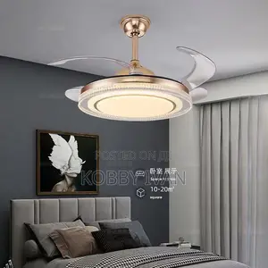 75w Intellectual Fan Light With Remote and Wall Mount