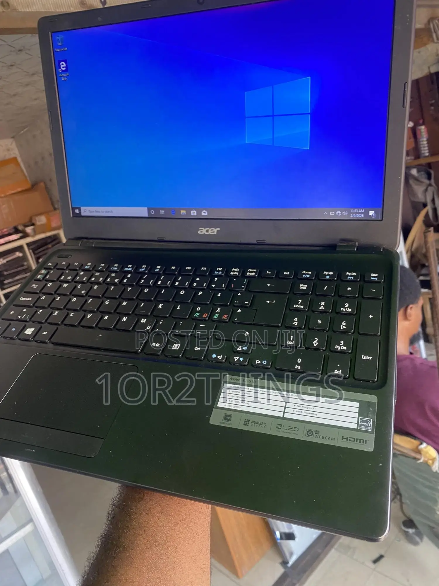 Laptop Acer Aspire E1-510 4GB Intel Pentium HDD 320GB