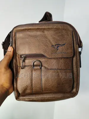 Premium Leather Crossbody Bag – Brown Black Available