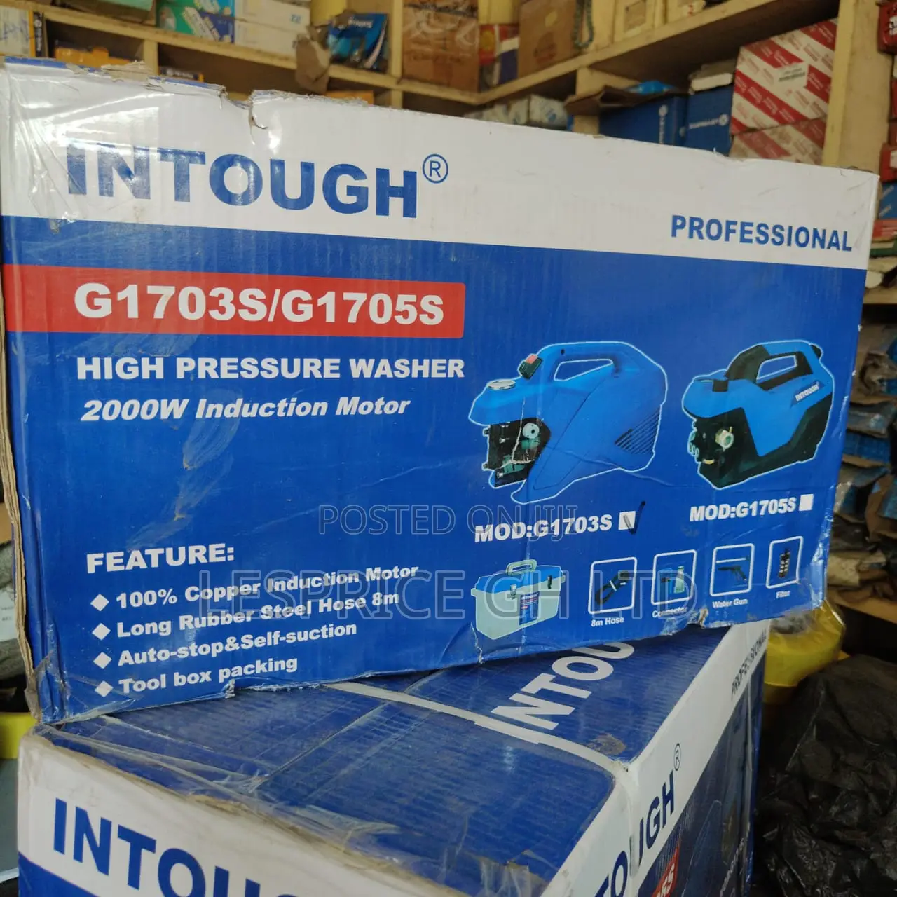 Intough Pressure Adjustable High Pressure Washer 2000w