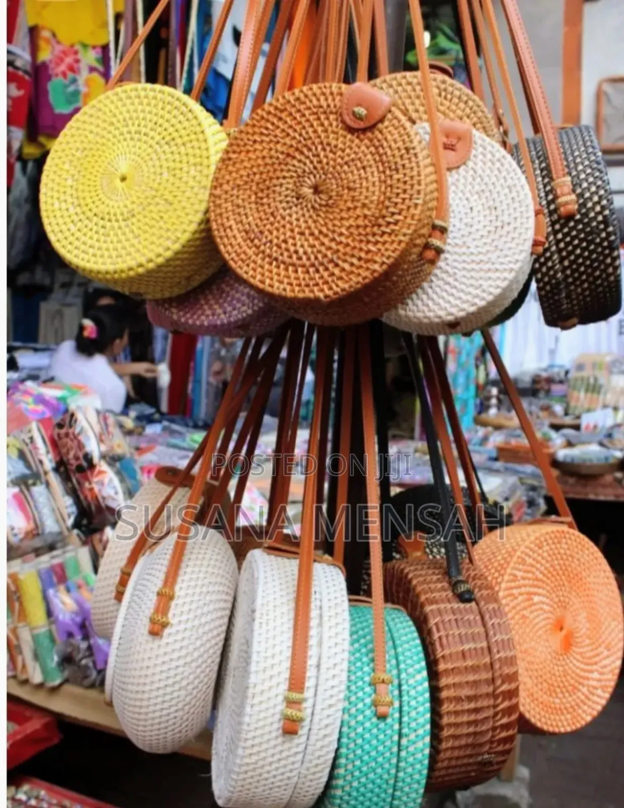 Rattan Woven Straw Bag