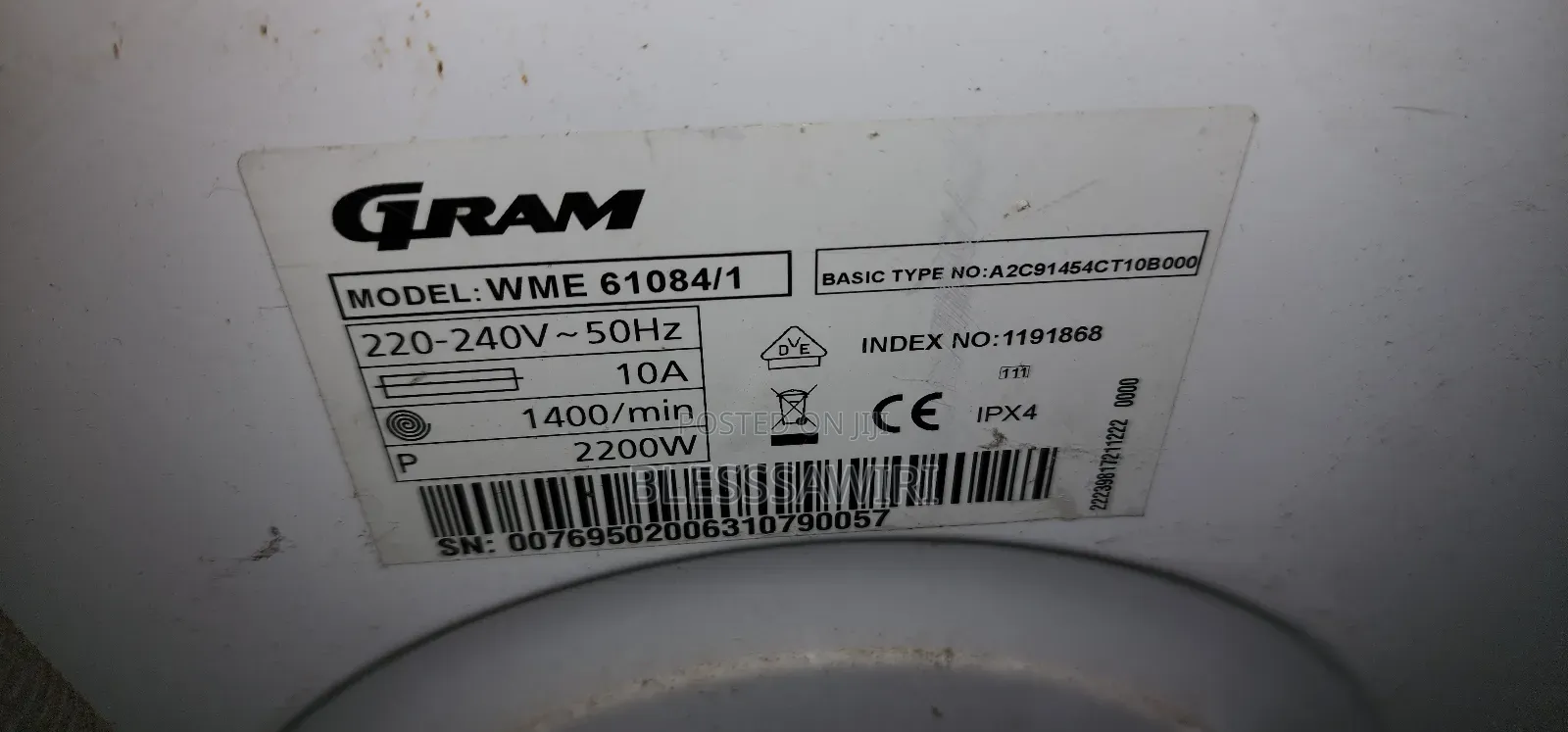 Gram 8kg Washing Machine