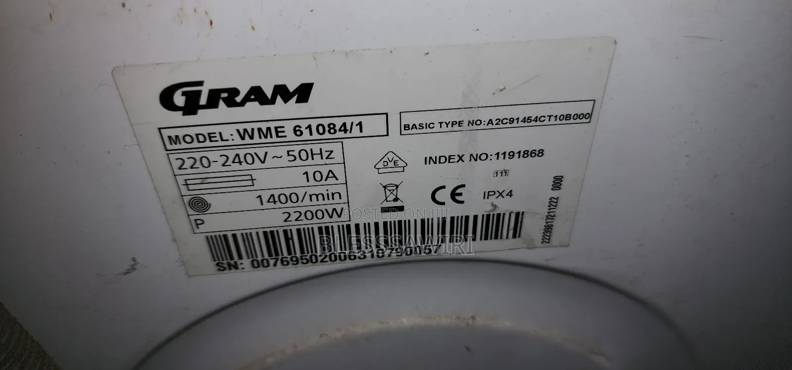 Gram 8kg Washing Machine