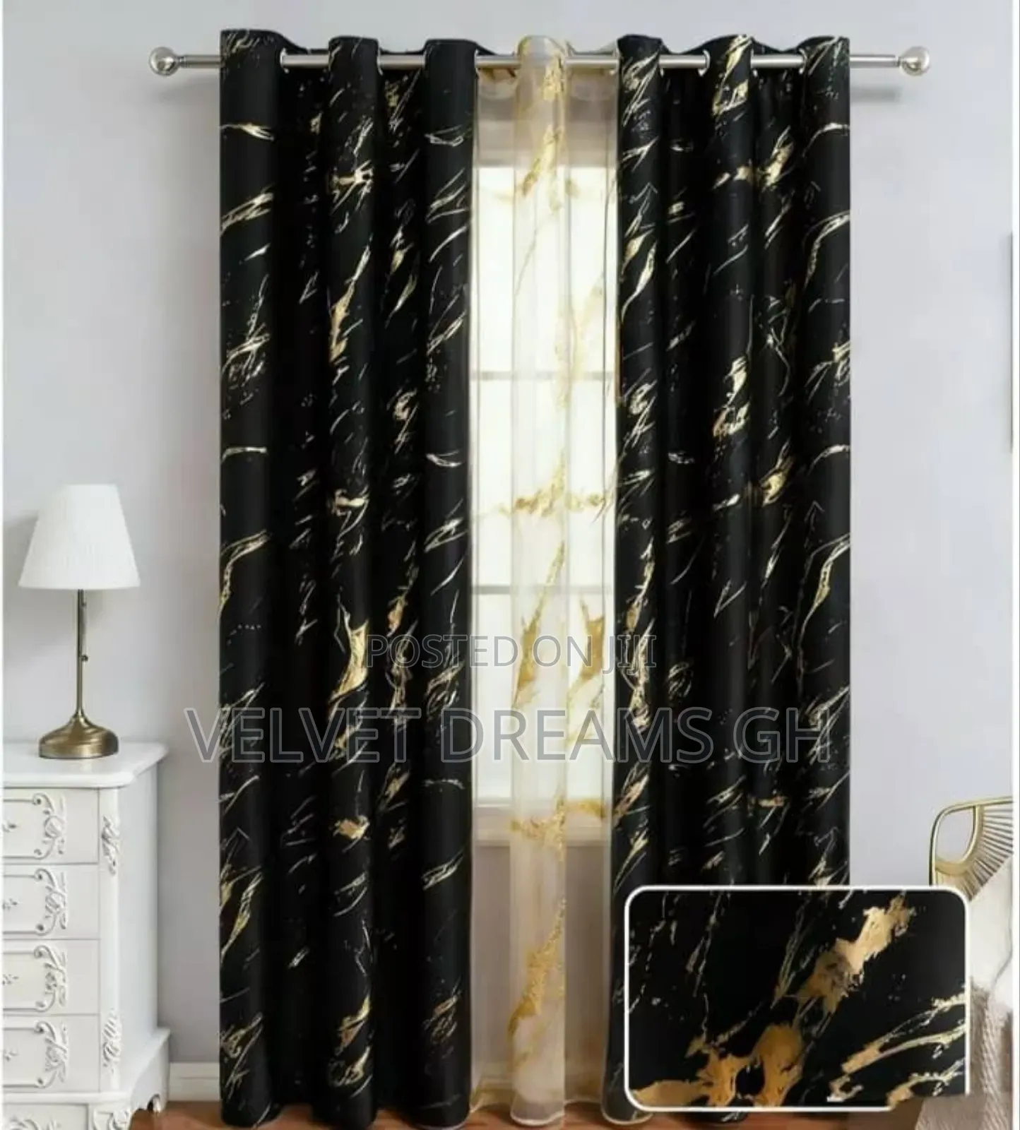 2-in-1 Pure Cotton Curtains – Quality Elegant