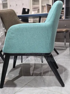Danube Blue Armrest Dining Chair