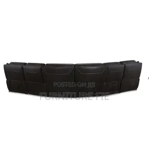 Lenardo 5-Pc. Leather Sectional With 2 Power Motion Recliners From Usa