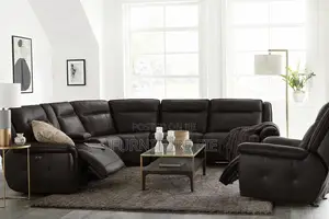 Lenardo 5-Pc. Leather Sectional With 2 Power Motion Recliners From Usa