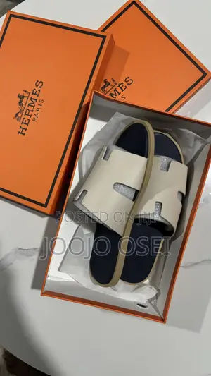 Hermes Italian Slippers in Rare Cream