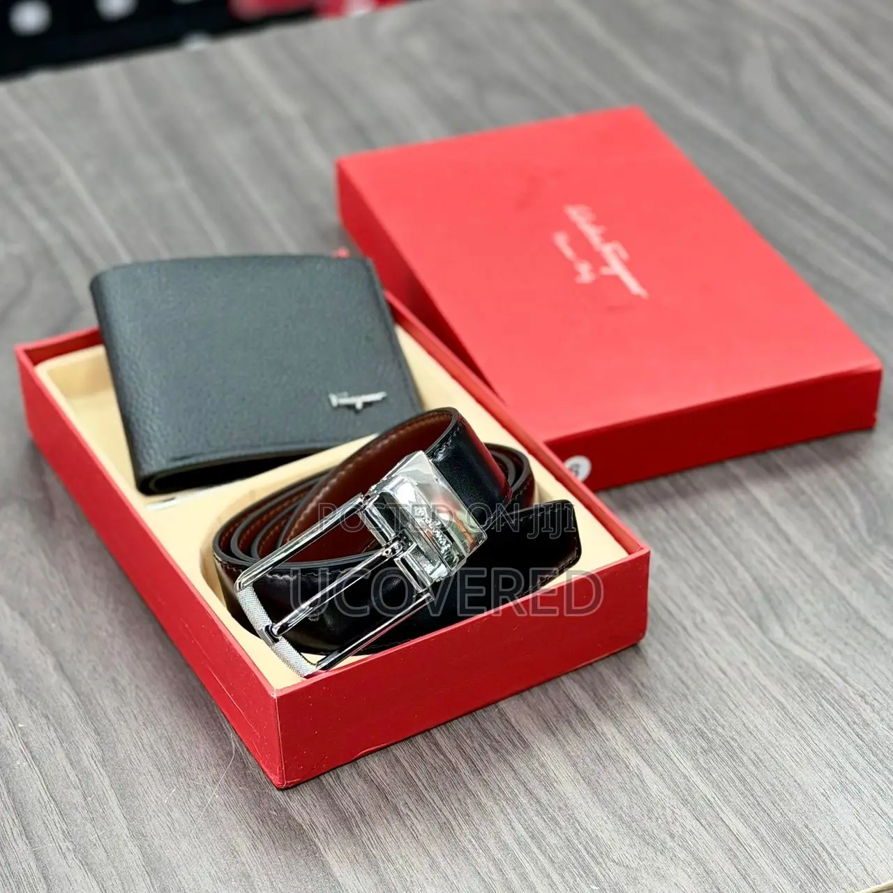 New Leather Belts/Wallet Gift Set