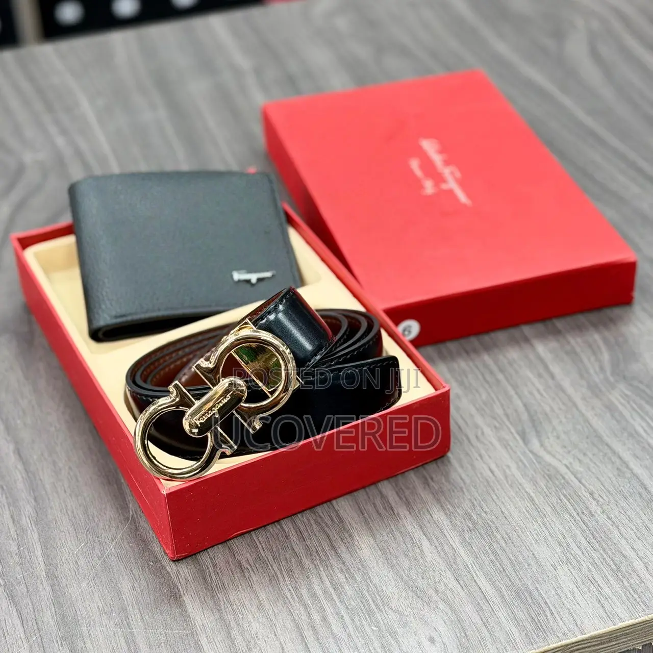 New Leather Belts/Wallet Gift Set