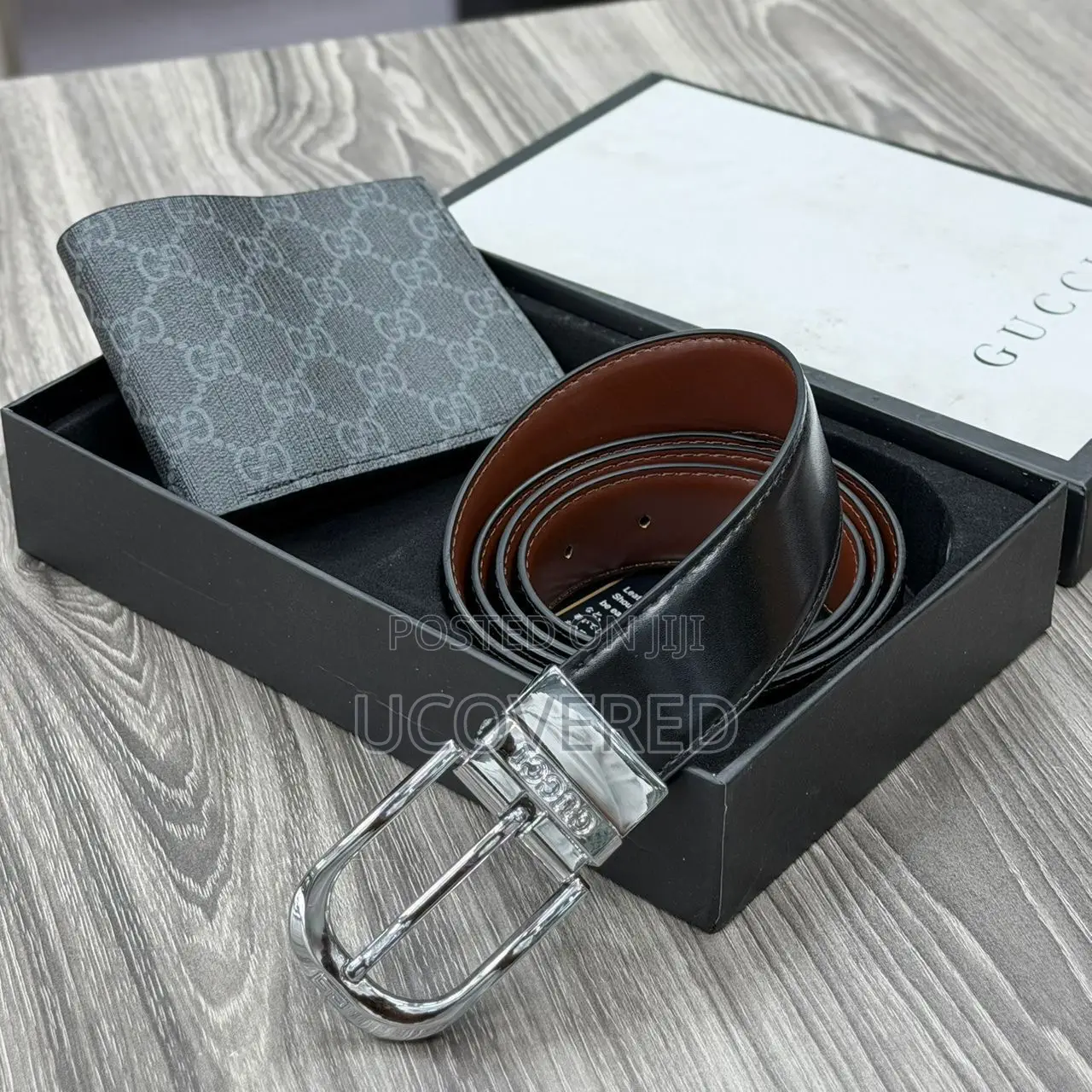 New Leather Belts/Wallet Gift Set