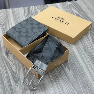 New Leather Belts/Wallet Gift Set