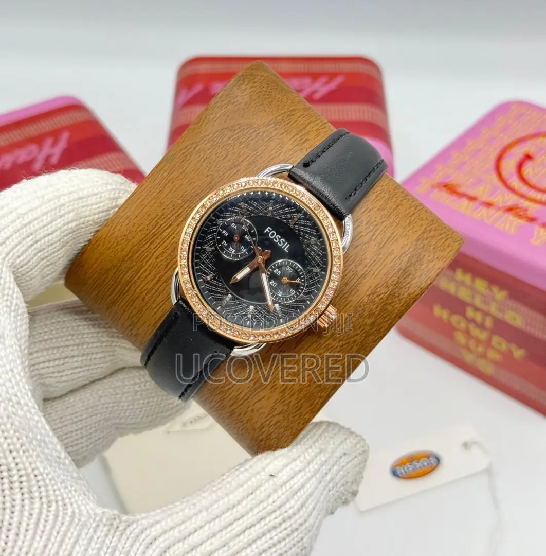 Fossil Ladies Leather/Stainless Steel Watches