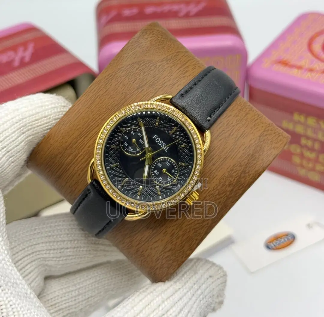 Fossil Ladies Leather/Stainless Steel Watches