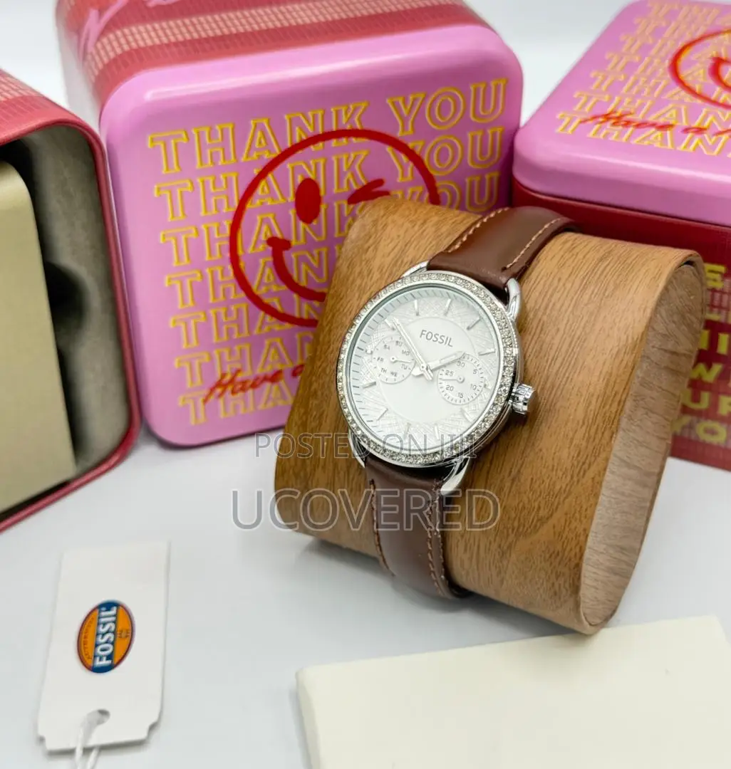 Fossil Ladies Leather/Stainless Steel Watches