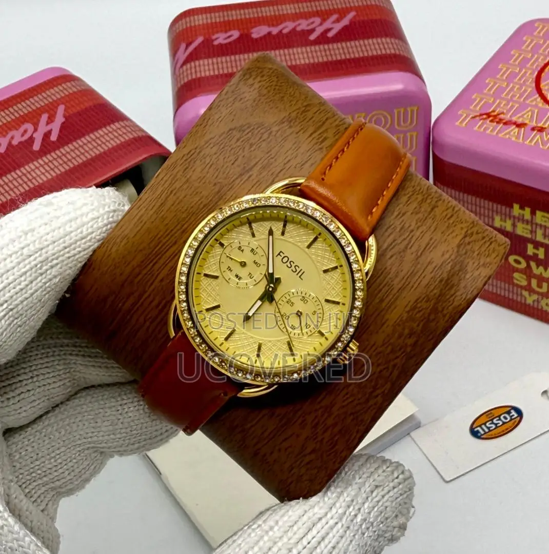 Fossil Ladies Leather/Stainless Steel Watches