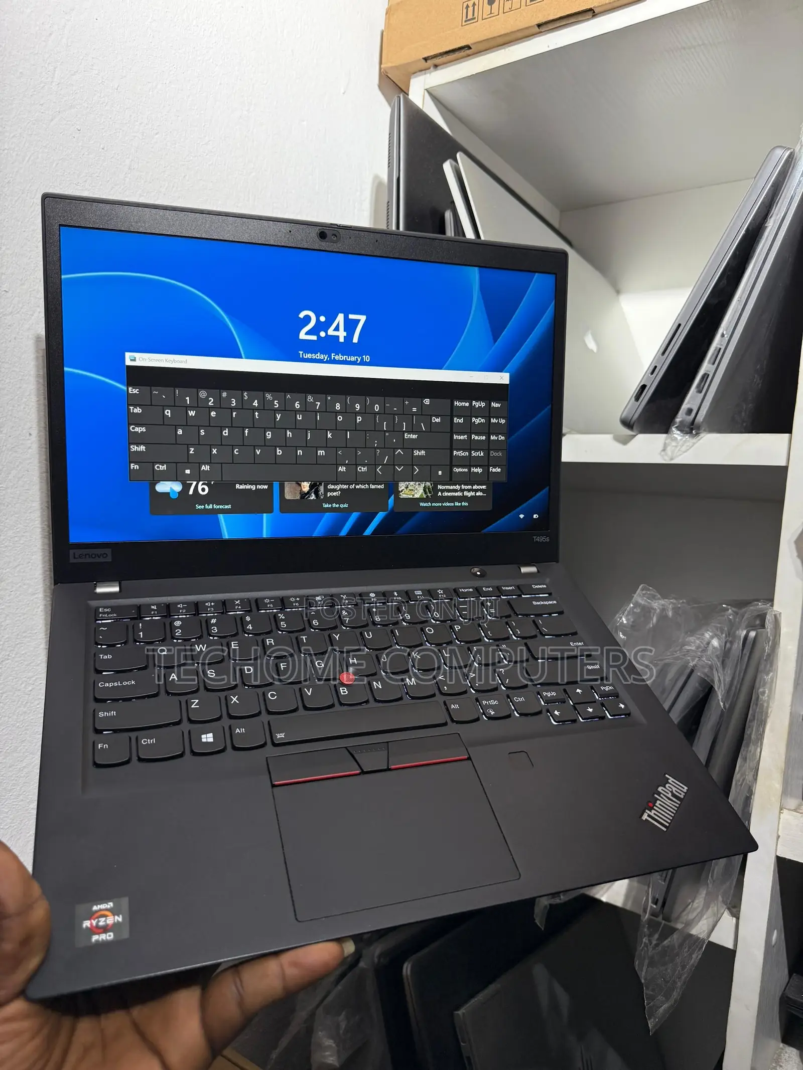 Laptop Lenovo ThinkPad T495s 16GB Intel Core I7 SSD 256GB