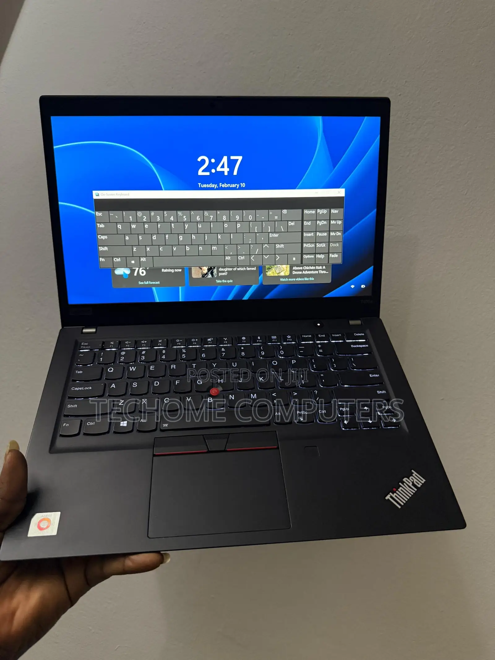 Laptop Lenovo ThinkPad T495s 16GB Intel Core I7 SSD 256GB