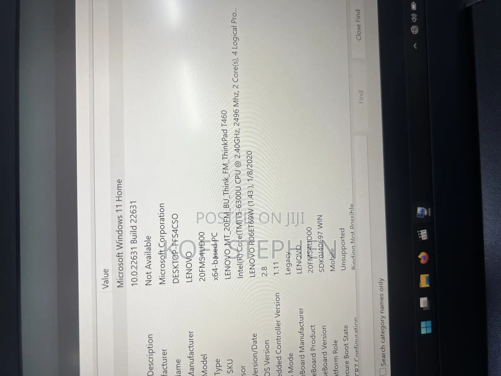Laptop Lenovo ThinkPad T460 8GB Intel Core I5 SSD 256GB