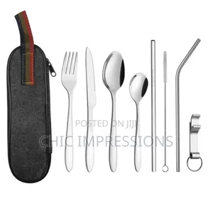 8pcs Portable Travel Cutlery Set