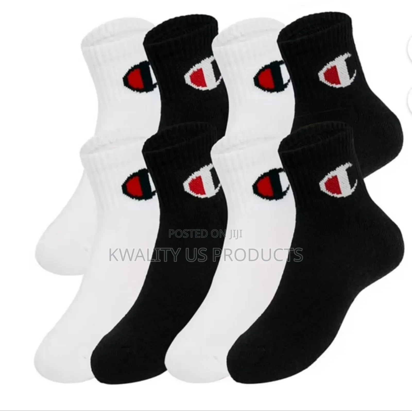 Champion Youth Quarter Socks - 8 Pairs