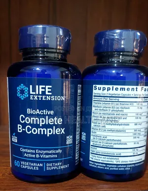 Bioactive Complete B-Complex, 60 Veg. Cap.(2027 Expiry)