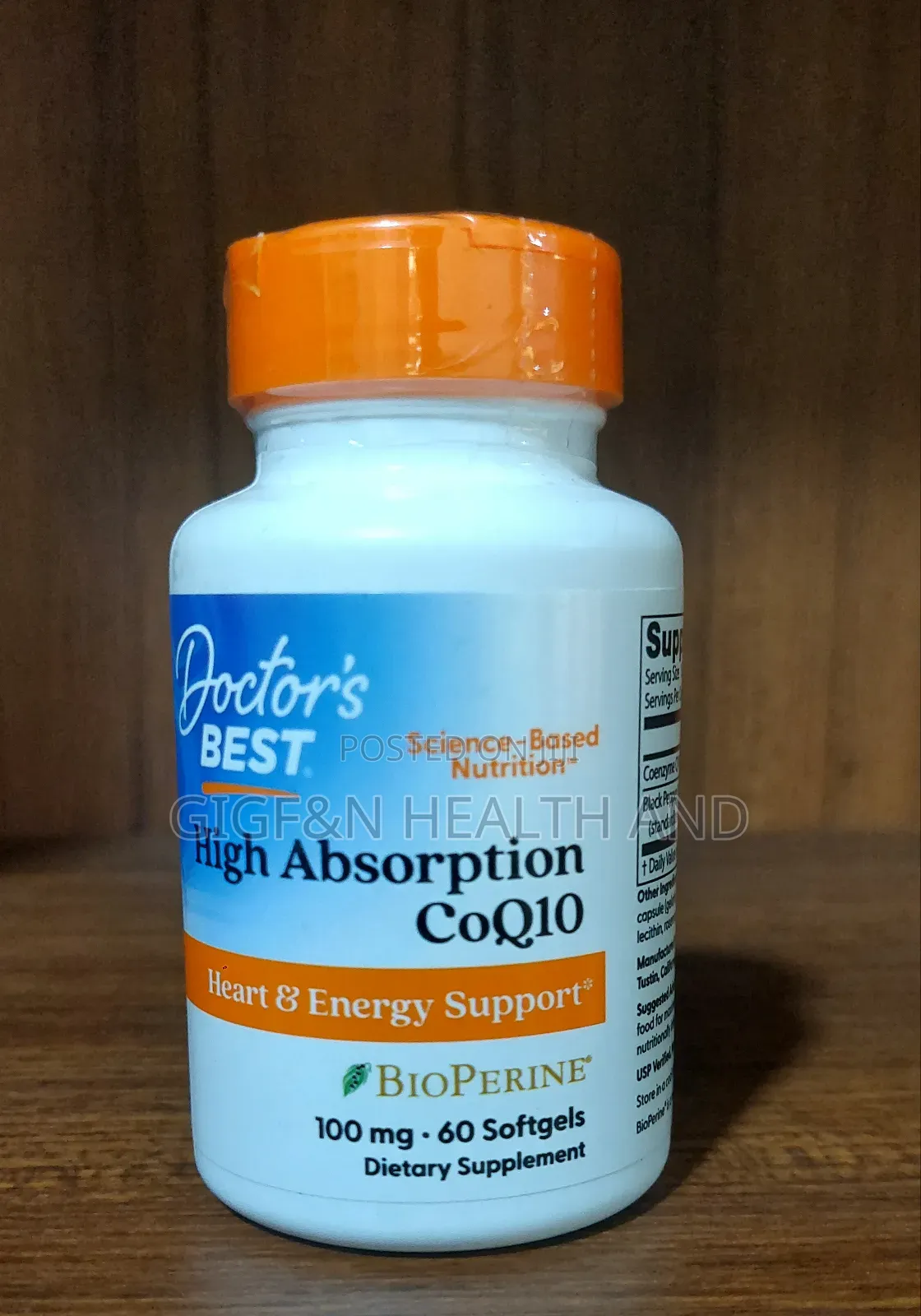 Doctor's Best High Absorption Coq10 100mg/60 Softgel