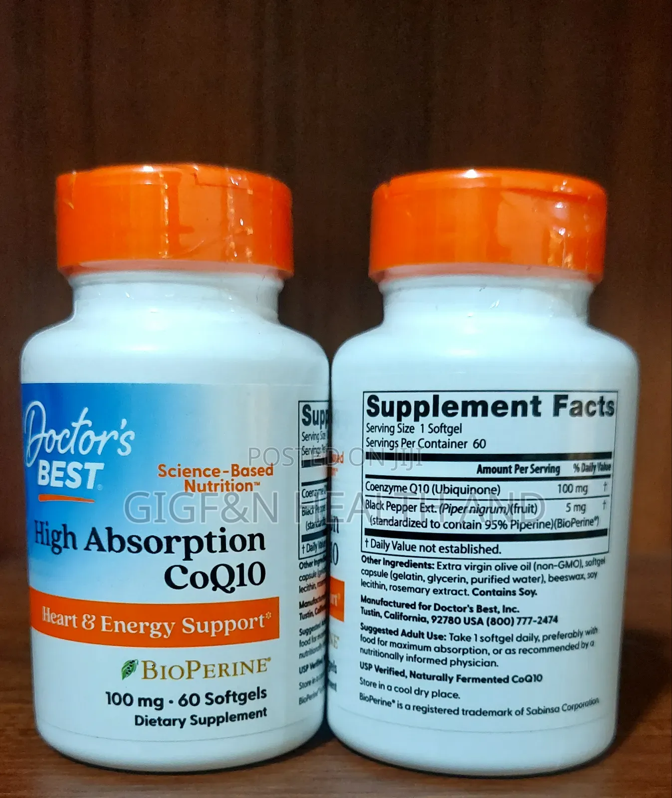 Doctor's Best High Absorption Coq10 100mg/60 Softgel