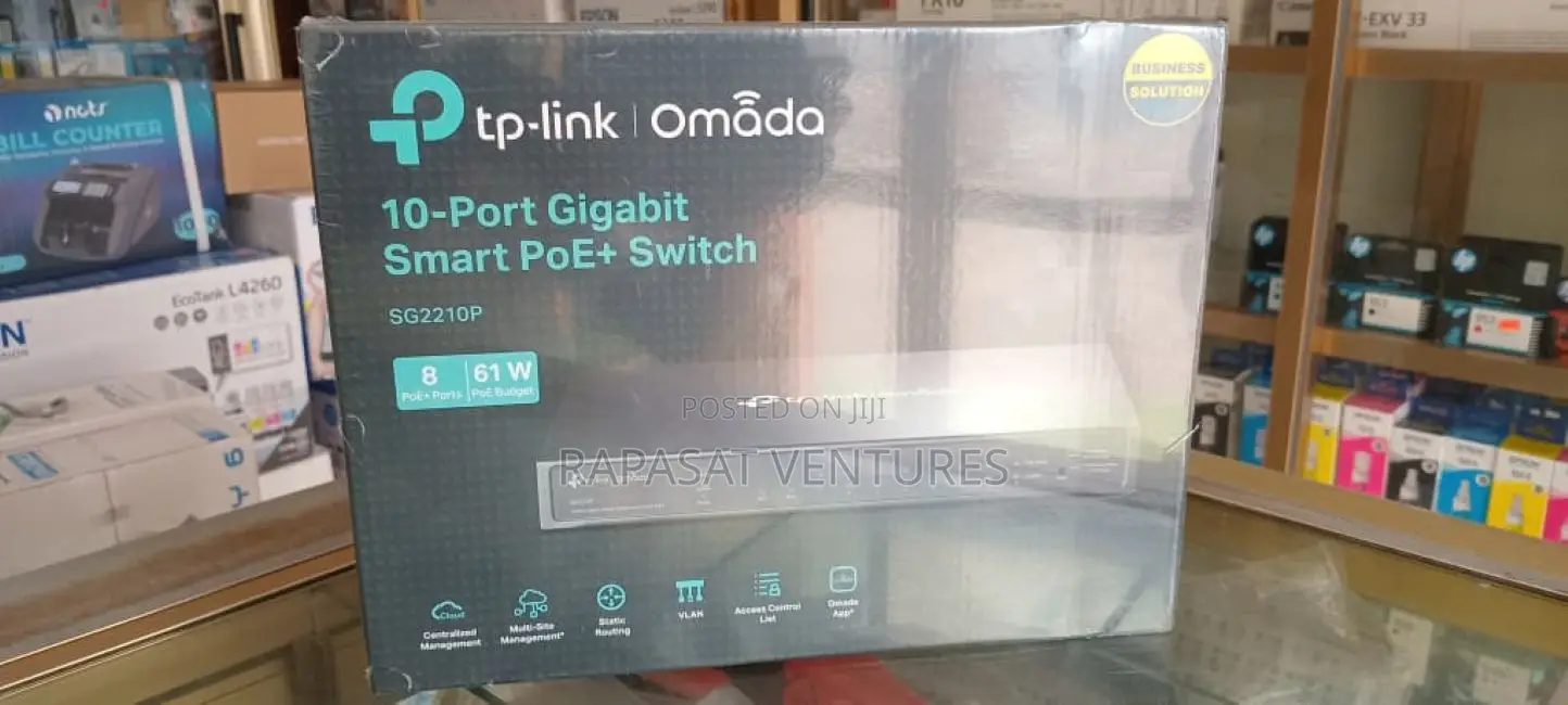 Tp-Link Tl-Sg2210p8-Port Gigabit Smart Poe Switch With 2 SFP Slots
