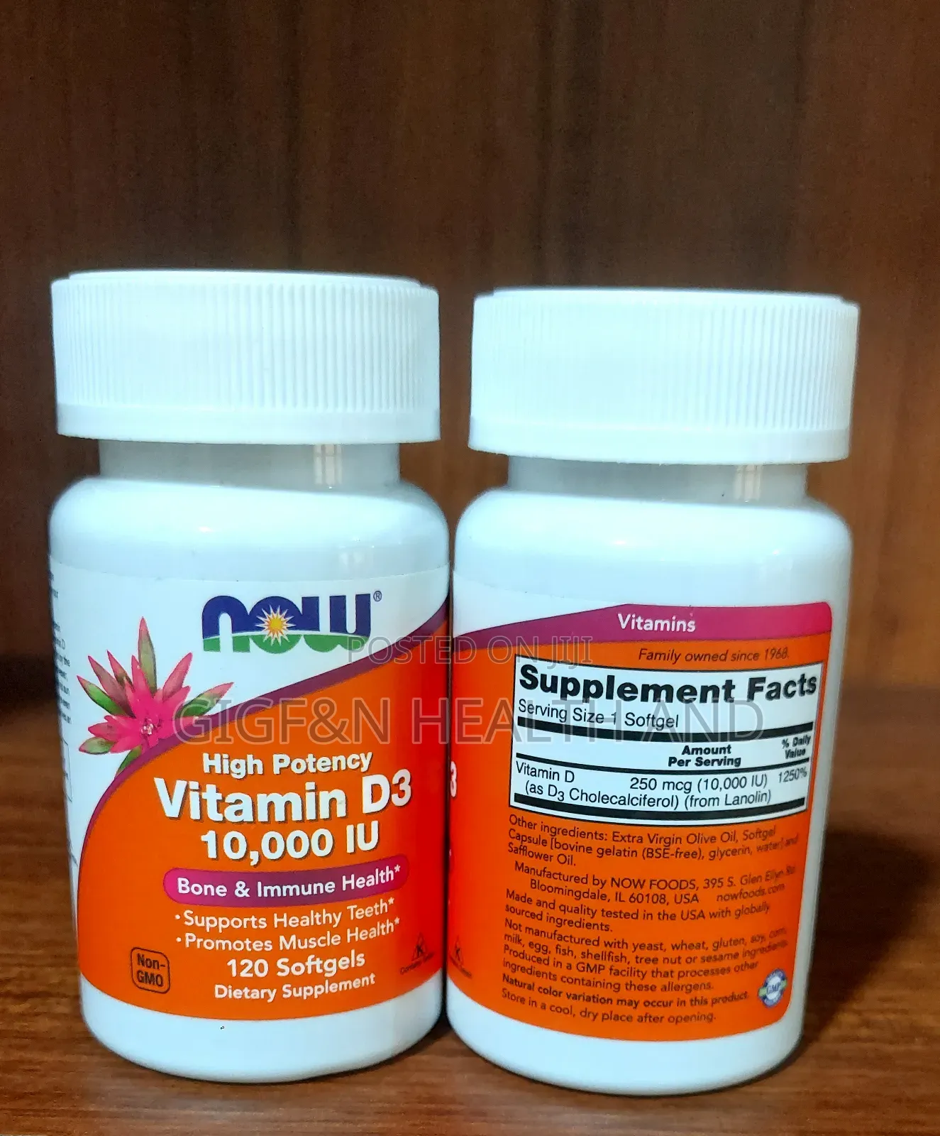 Now High Potency Vitamin D3 10,000iu (2028 Expiry)