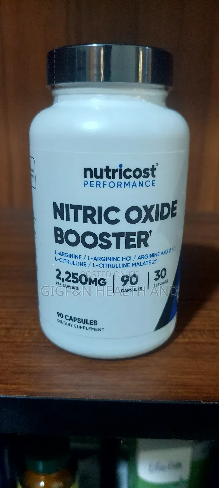 Performance, Nitric Oxide Booster, 90 Capsules, 2,250mg.