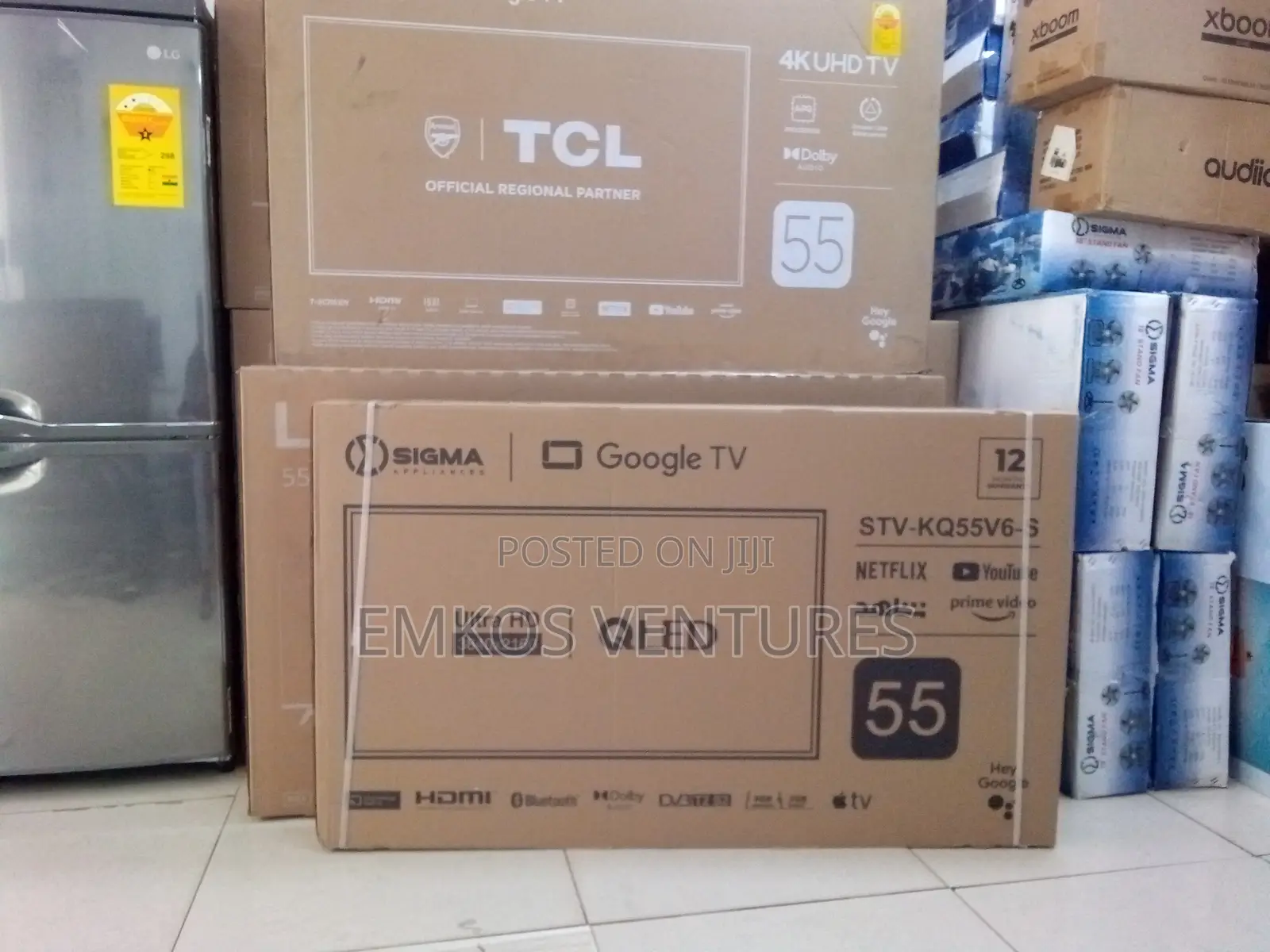 Sigma 55 Inch Qled Frameless Tv With Bluetooth And Icast